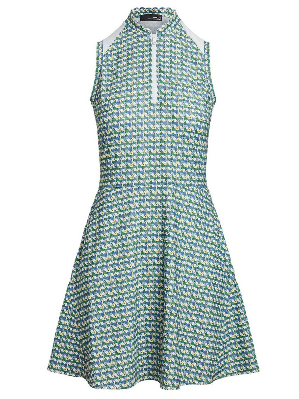 RLX Women's 1/4 Zip Mix Print Sleeveless Dress